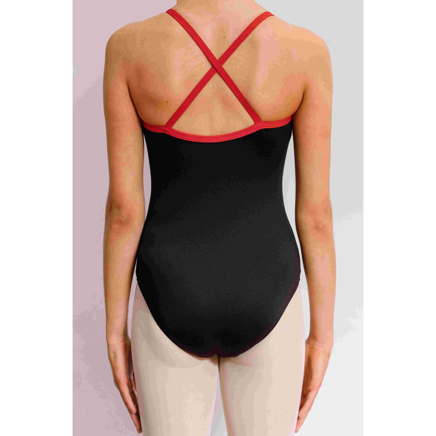 Maddison leotard with red detail
