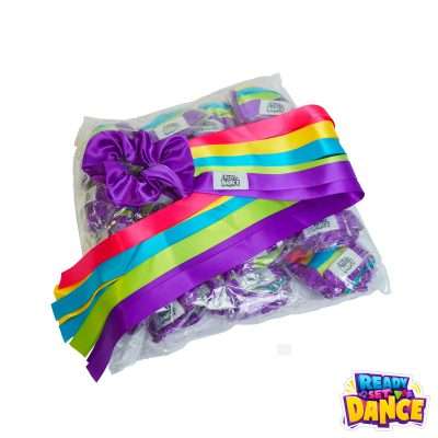 READY SET DANCE - Colourful rainbow ribbon streamers